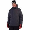 Men * | Spyder Wildcard Jacket Men'S Ebony Volcano