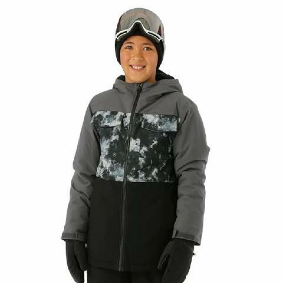 Kids * | Under Armour Boys Print Mahlon Jacket Boy'S Pitch Gray