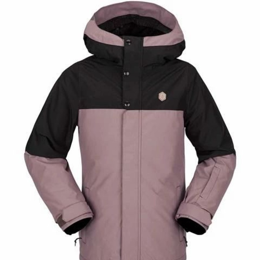 Kids * | Volcom Sass'N'Frass Ins Jacket Girl'S Rosewood