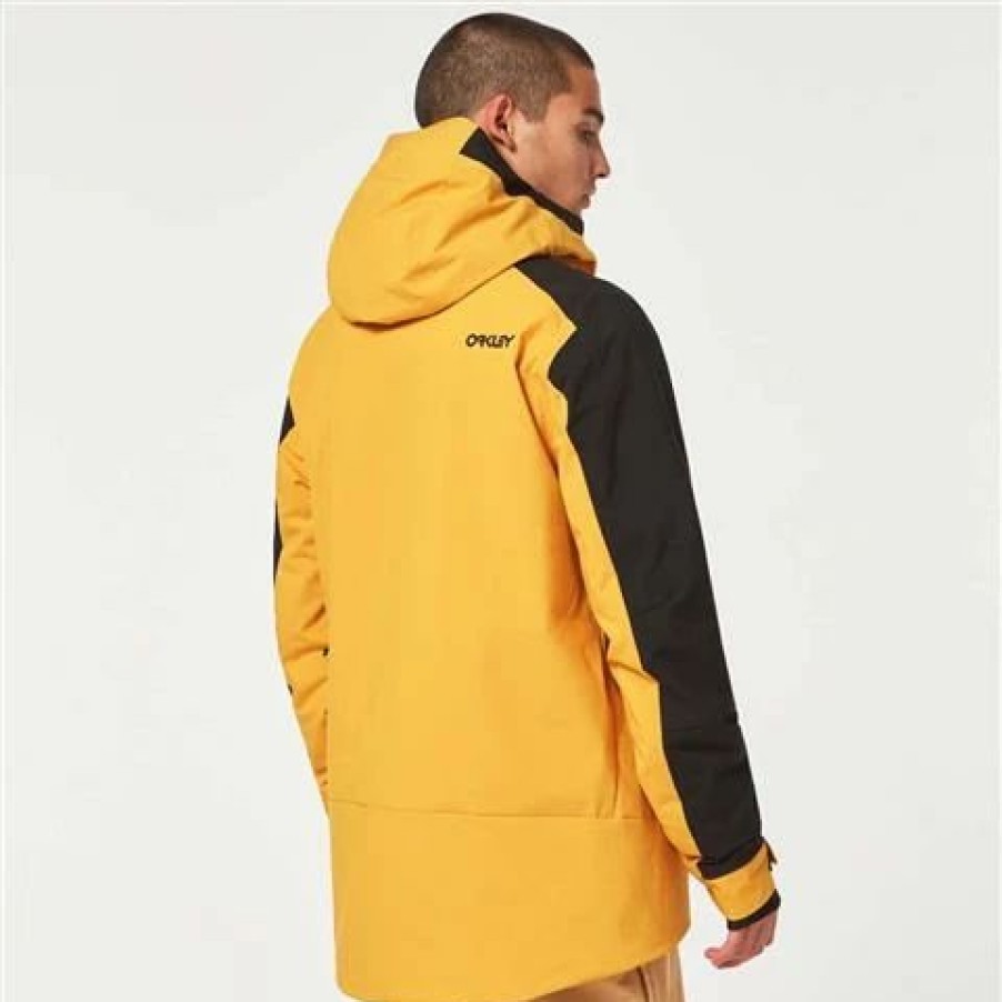 Men * | Oakley Tnp Tbt Insulated Jacket Men'S Amber Yellow / Blackout