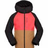 Kids * | Volcom Breck Ins Jacket Boys Orange Shock