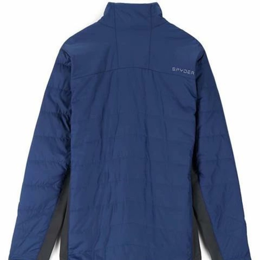 Men * | Spyder Glissade Hybrid Insulator Jacket Men'S Abyss Volcano