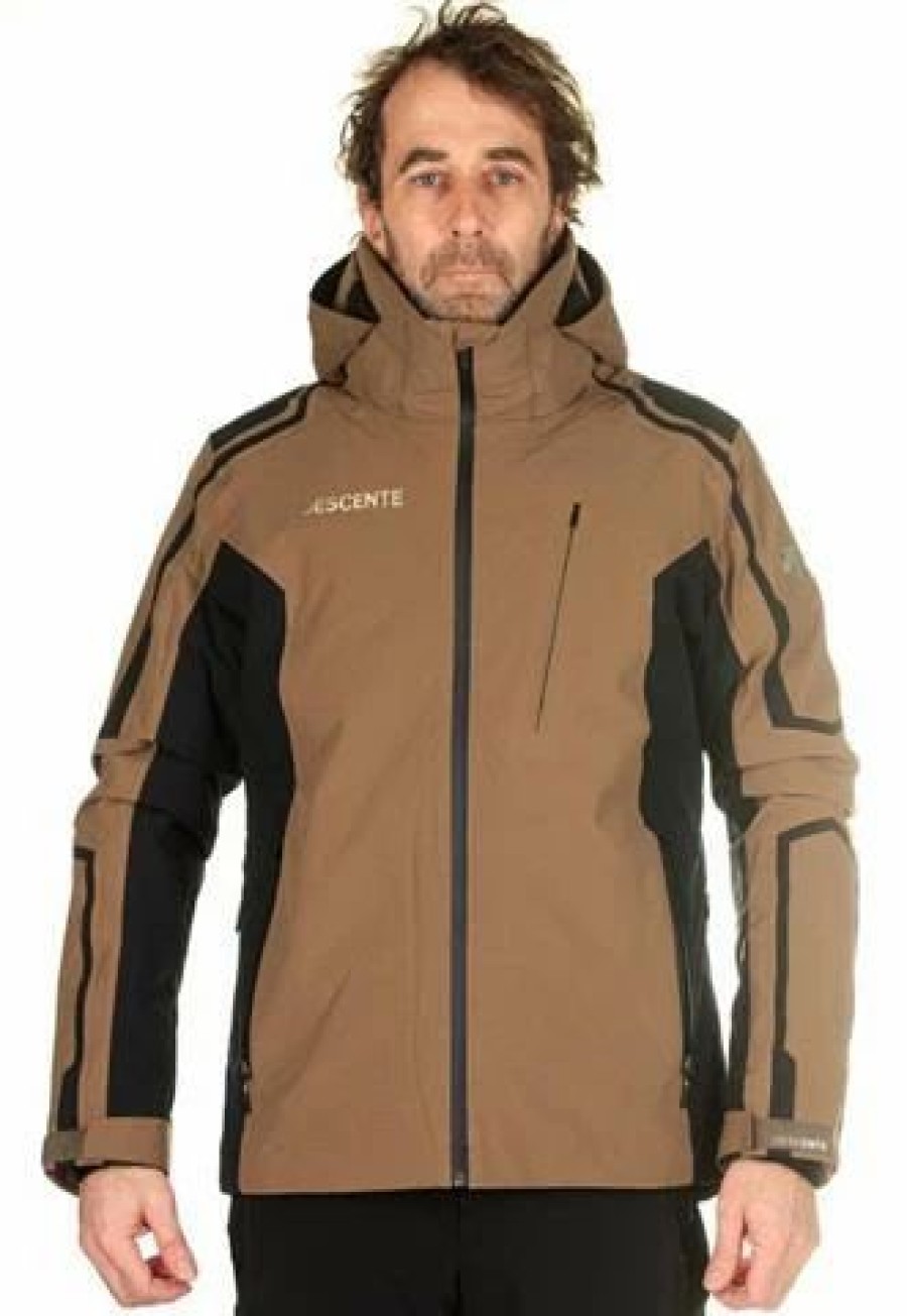 Men * | Descente Russell Jacket Men'S Bronzite Taupe