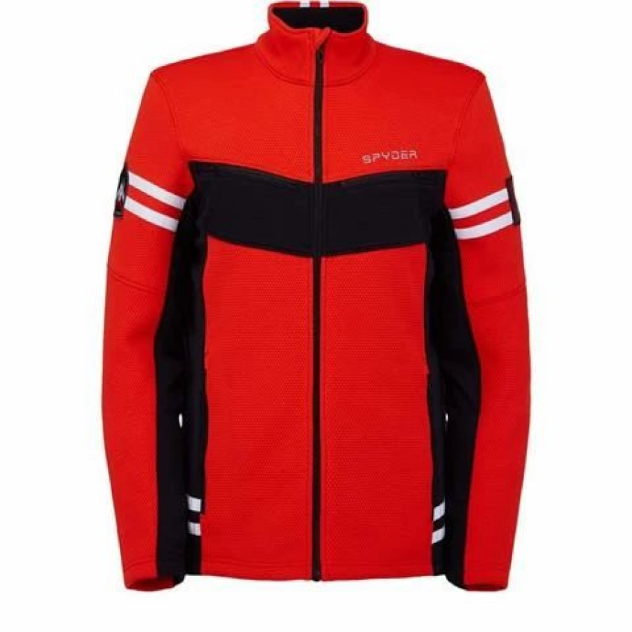 Men * | Spyder Wengen Encore Full Zip Fleece Jacket Men'S