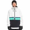 Men * | Quiksilver Steeze Jacket Men'S Snow White (Wbk0)