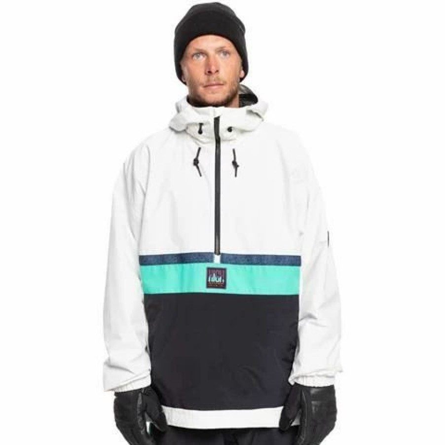 Men * | Quiksilver Steeze Jacket Men'S Snow White (Wbk0)