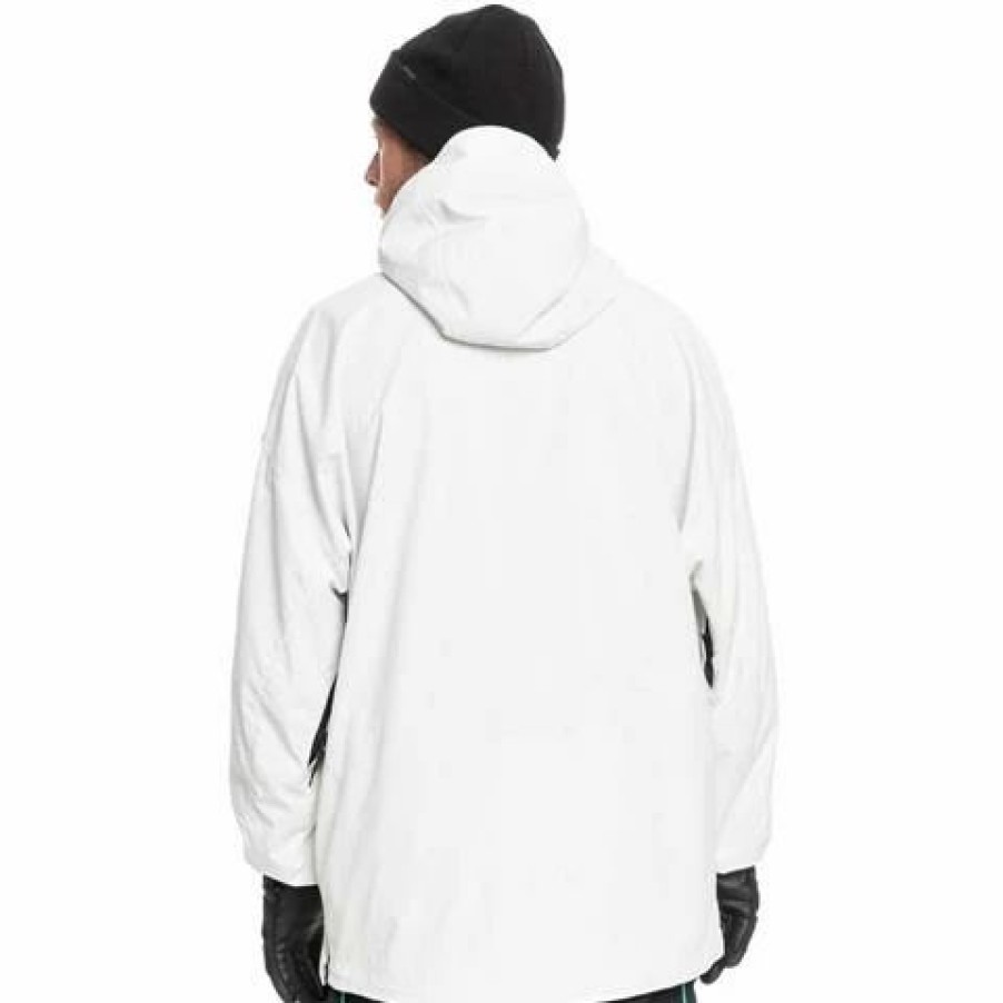 Men * | Quiksilver Steeze Jacket Men'S Snow White (Wbk0)