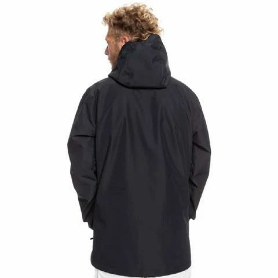 Men * | Quiksilver High In The Hood Jacket Men'S True Black (Kvj0)