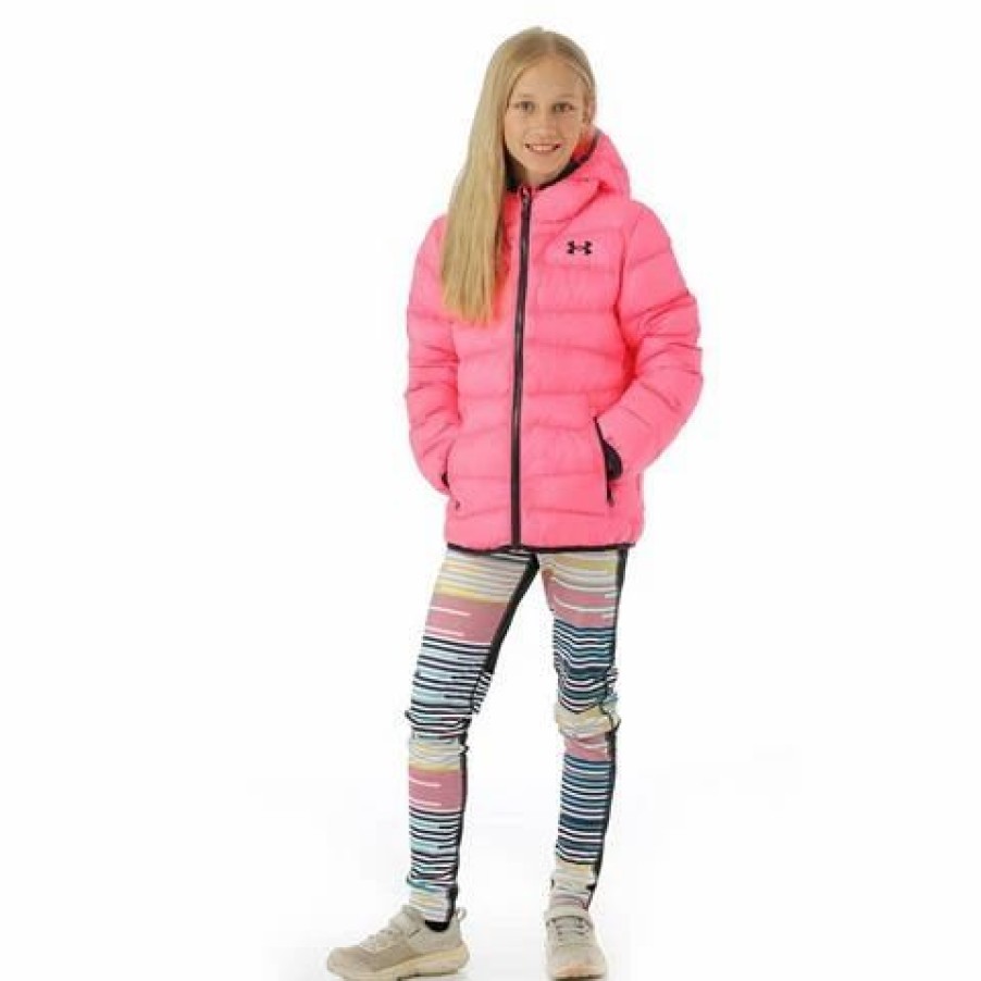 Kids * | Under Armour Prime Puffer Jacket Girl'S Pink Punk