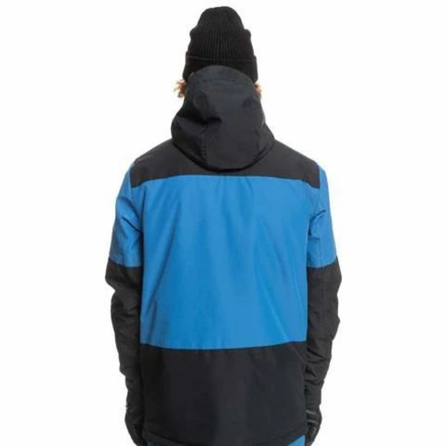 Men * | Quiksilver Mission Block Jacket Men'S True Black (Kvj0)