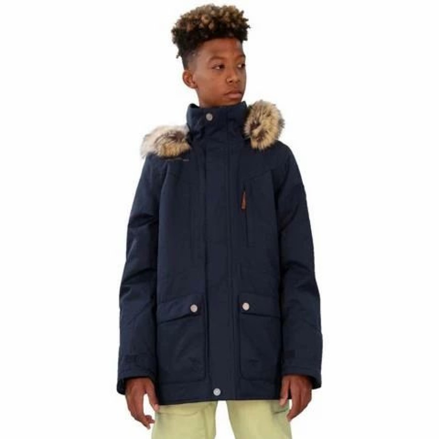 Kids * | Obermeyer Commuter Jacket W/ Fur Boy'S (Teen)