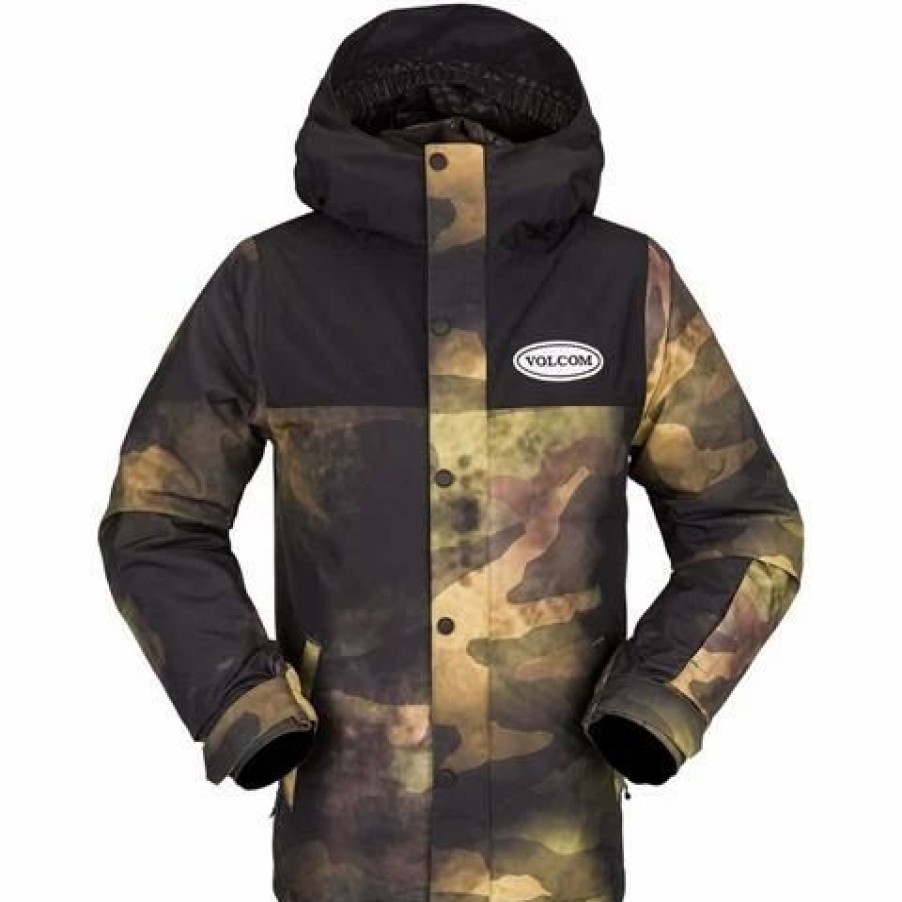 Kids * | Volcom Stone .91 Ins Jacket Boys Camouflage