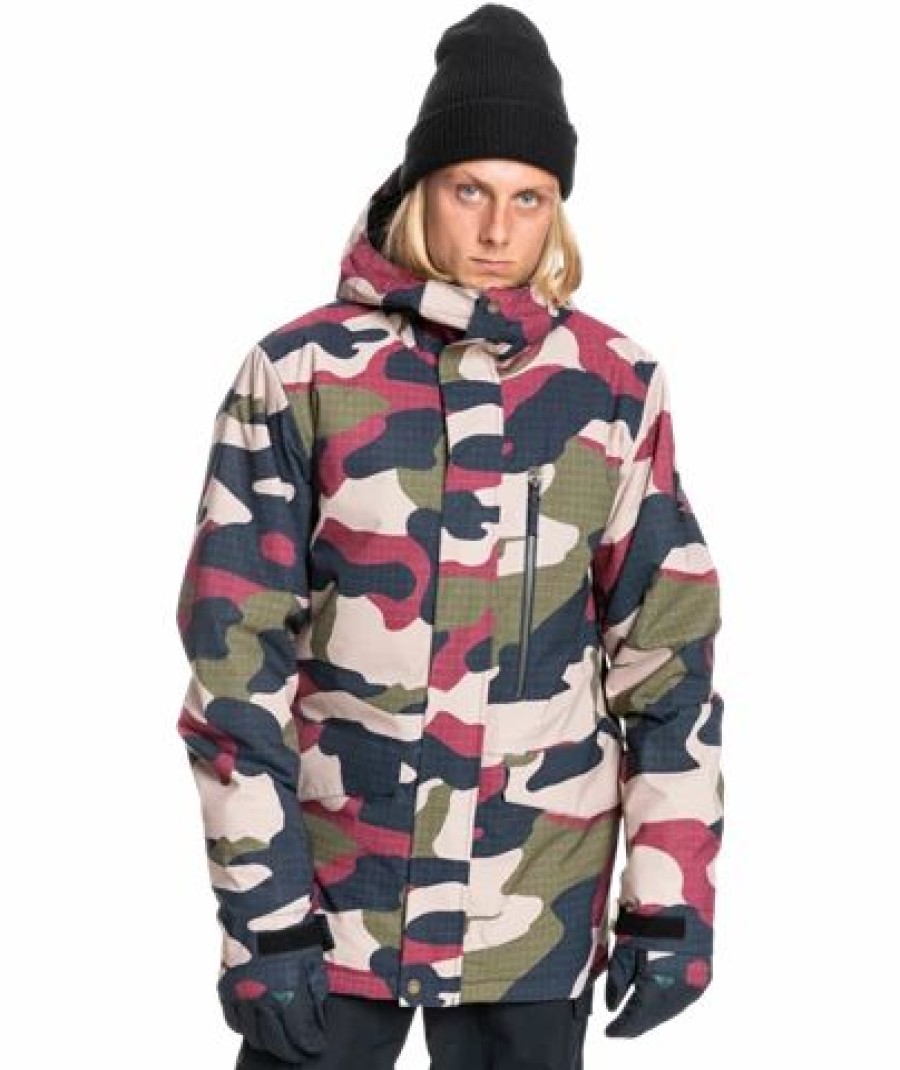 Men * | Quiksilver Mission Printed Jacket Men'S