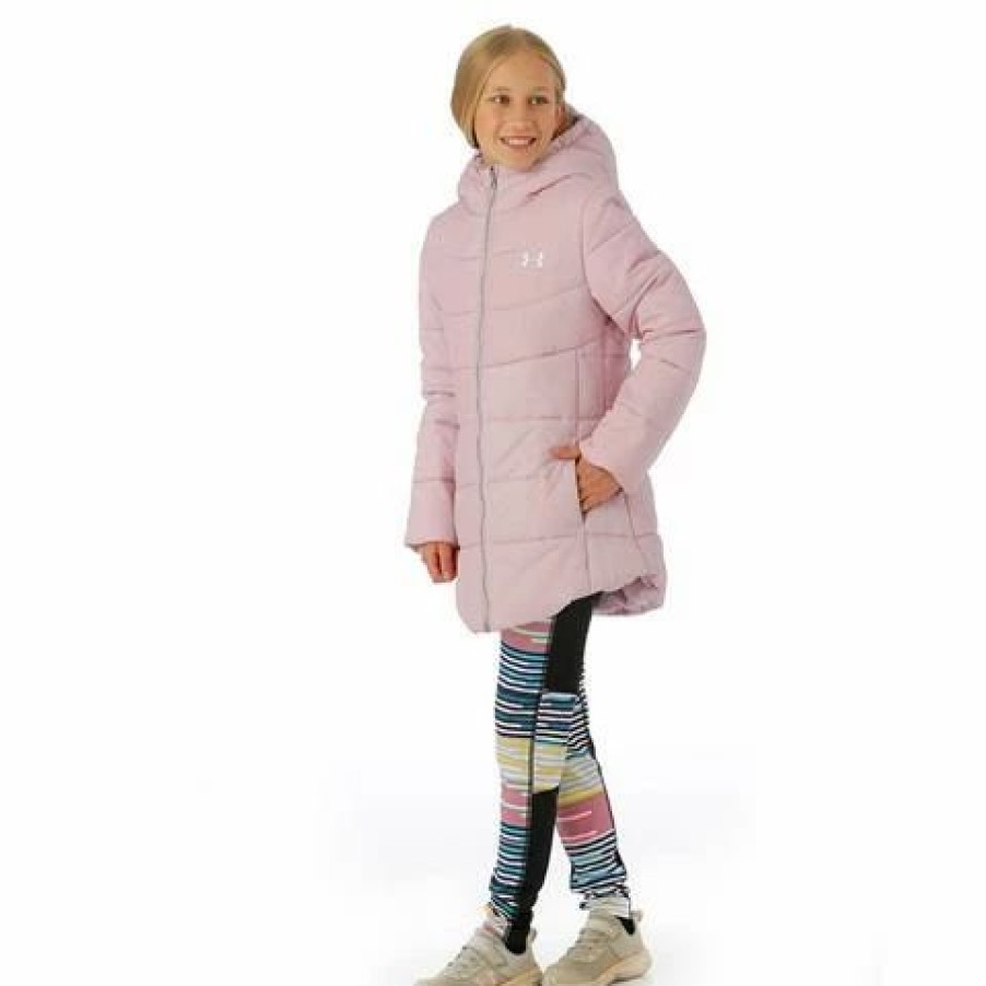 Kids * | Under Armour Girls Cori Puffer Jacket Girl'S Pink Fog