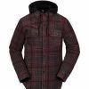 Men * | Volcom Field Ins Flannel Jacket Men'S Black Plaid