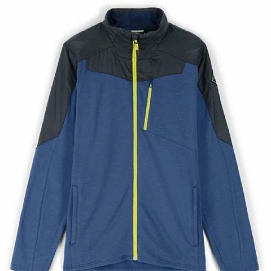 Men * | Spyder Leader Graphene Jacket Men'S 2023 Model Abyss Citron