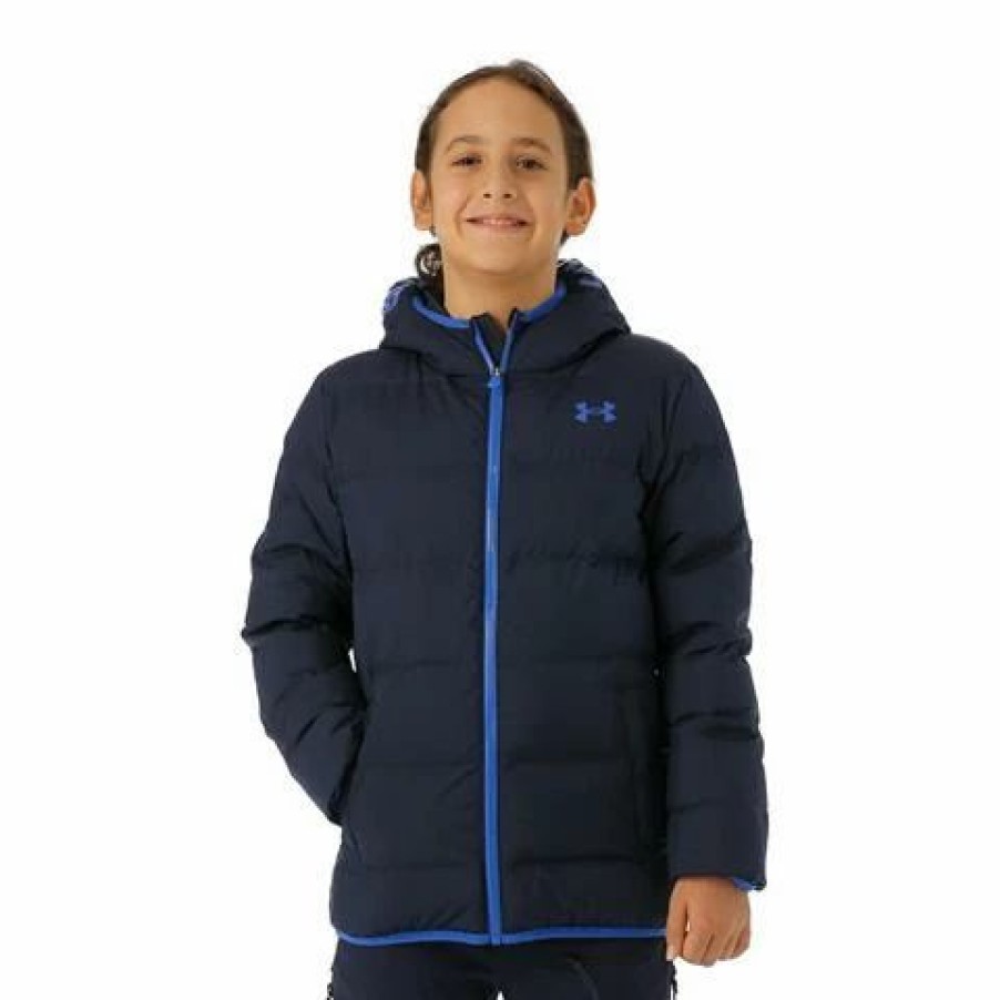 Kids * | Under Armour Boys Pronto Puffer Jacket Boy'S Midnight Navy